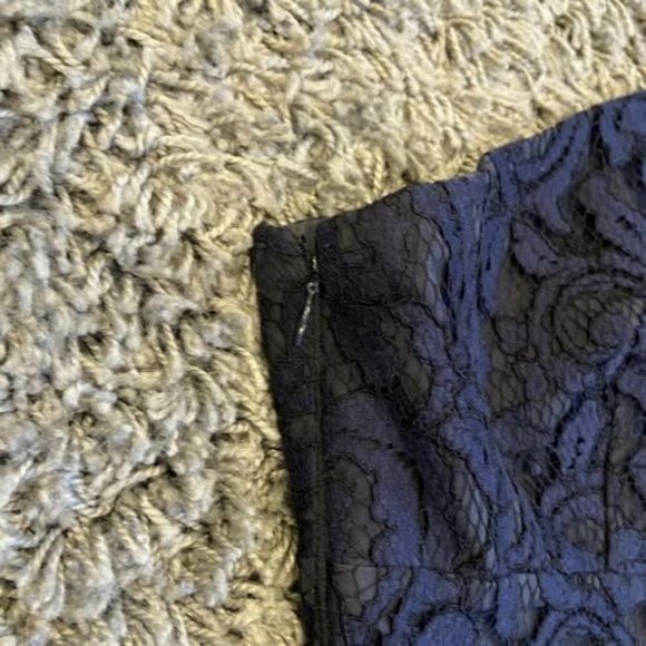 J.CREW Alexa Dress In leavers Lace Navy Size 2 Weddings & Parties Bridesmaid - Picture 10 of 12